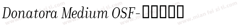 Donatora Medium OSF字体转换